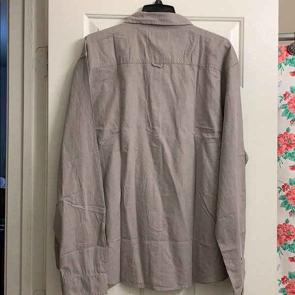 Beige Button Down Shirt - Picture 5 of 8